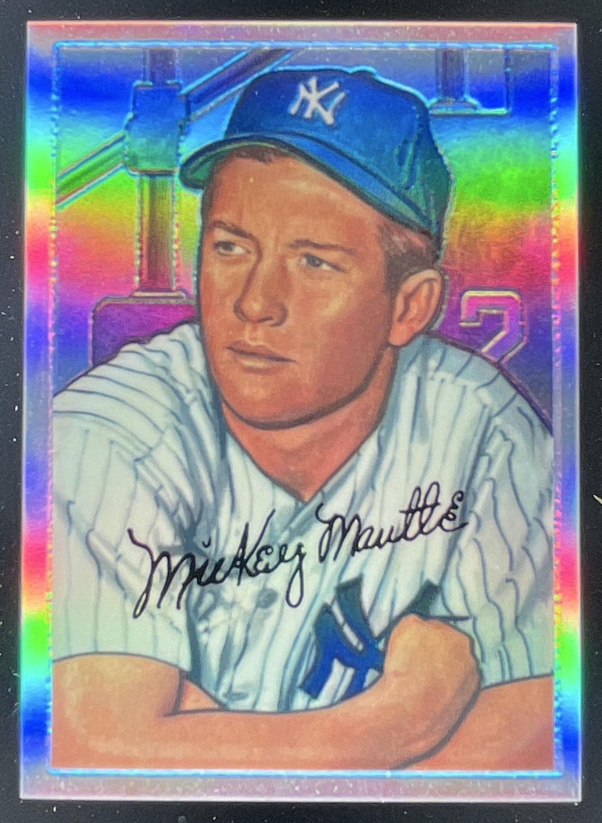 1996 Bowman's Best Mickey Mantle Commemorative Reprint Finest #20 Mickey Mantle product image 1, provided for visual