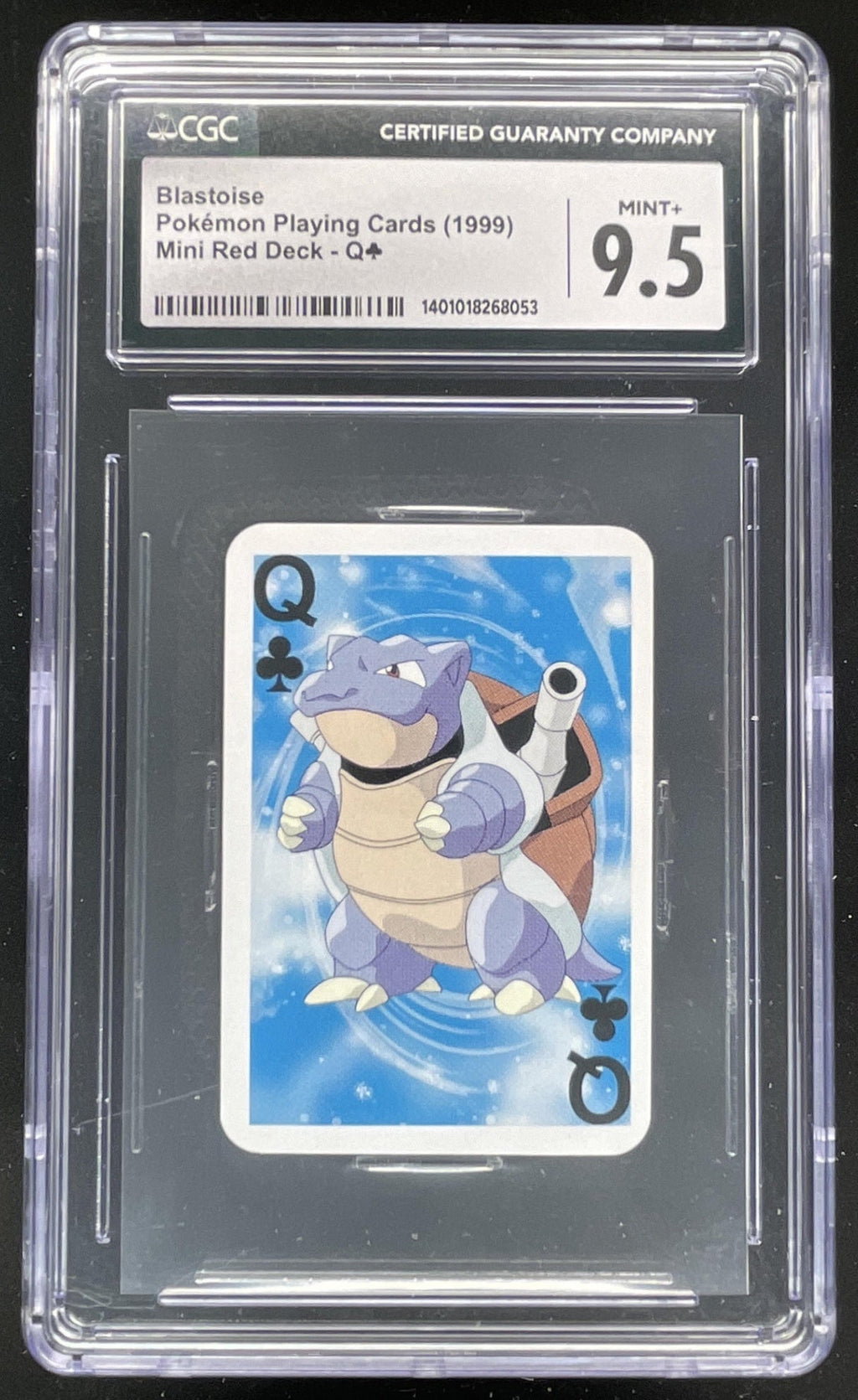 1999 Pokemon Playing Cards Mini Red Deck #NNO Blastoise CGC 9.5 product image 1, provided for visual reference and product