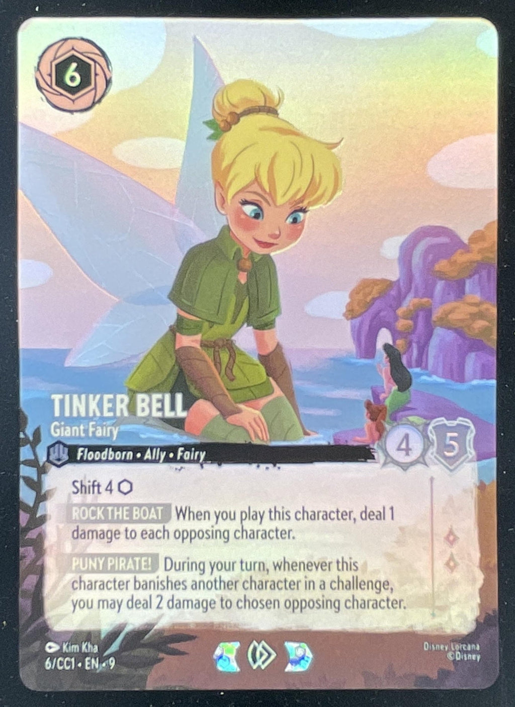 Disney Lorcana Tinker Bell - Giant Fairy 6/CC1 - Disney Lorcana Promo Cards DLPC product image 1, provided for visual