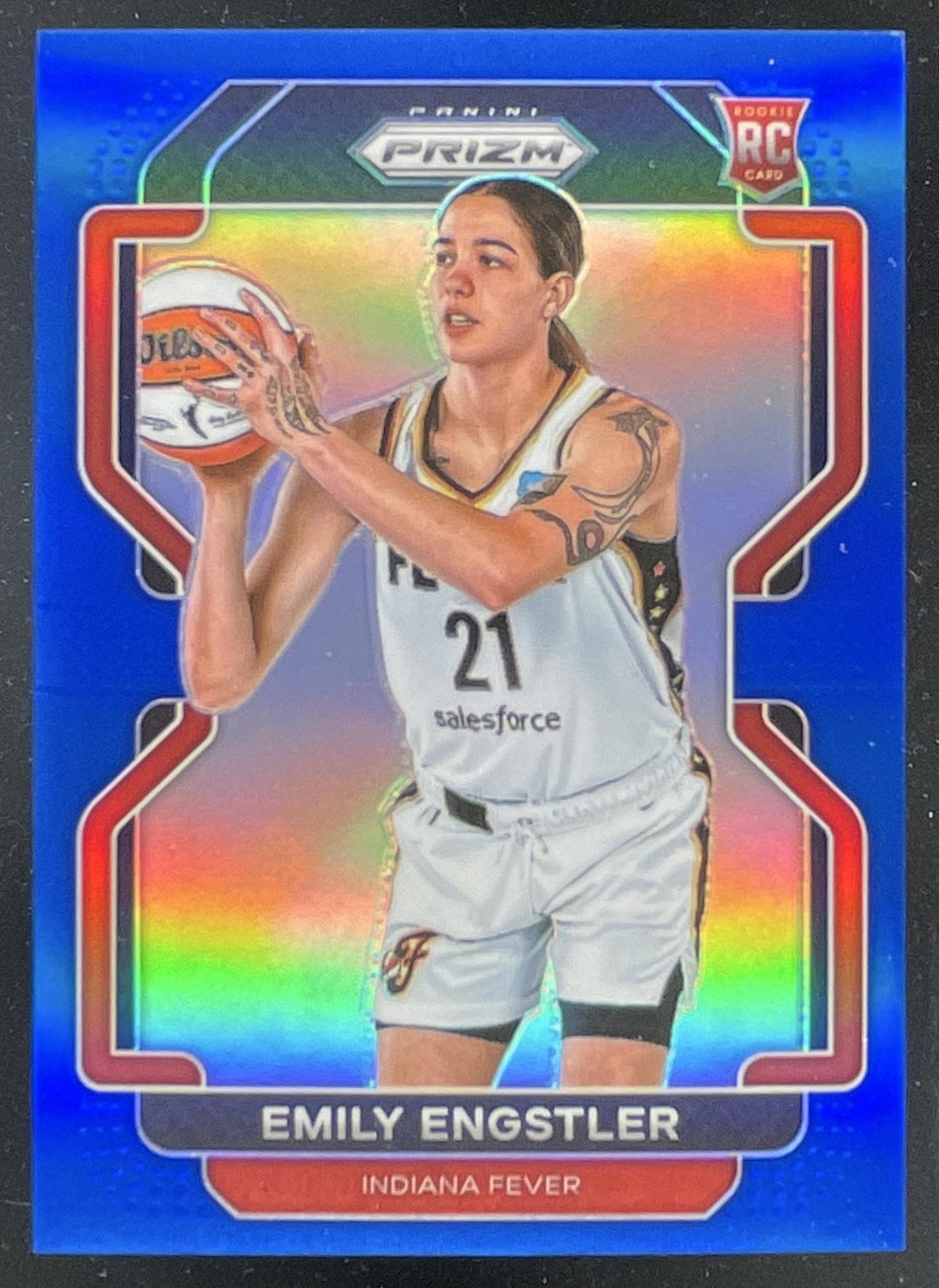 2022-23 Panini Prizm WNBA Blue Prizm #184 Emily Engstler RC /149 product image 1, provided for visual reference and product
