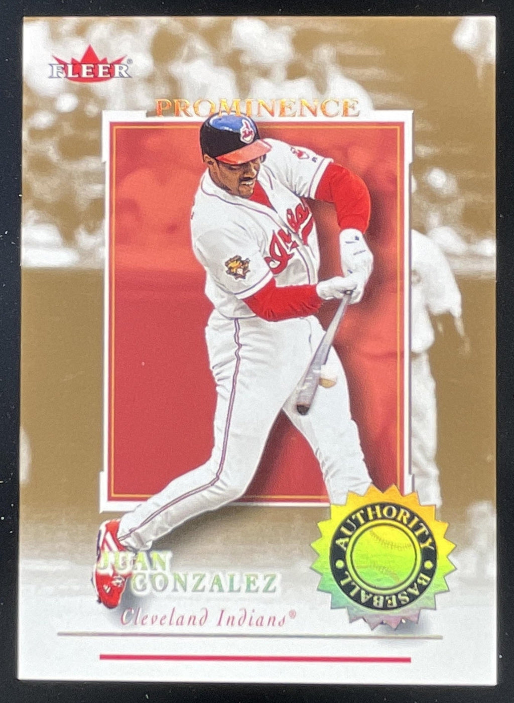 2001 Fleer Authority Prominence #58 Juan Gonzalez /125 product image 1, provided for visual reference and product detail