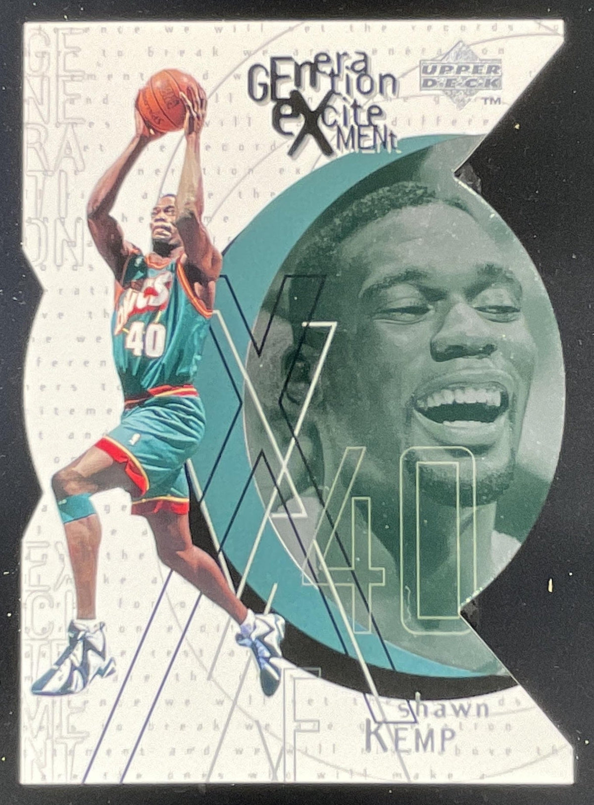 1996-97 Upper Deck Generation Excitement #G18 Shawn Kemp product image 1, provided for visual reference and product detail
