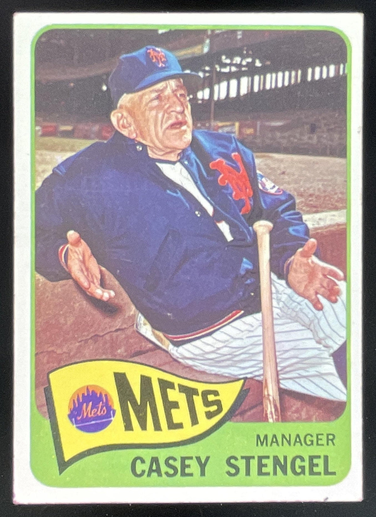 1965 Topps #187 Casey Stengel product image 1, provided for visual reference and product detail review