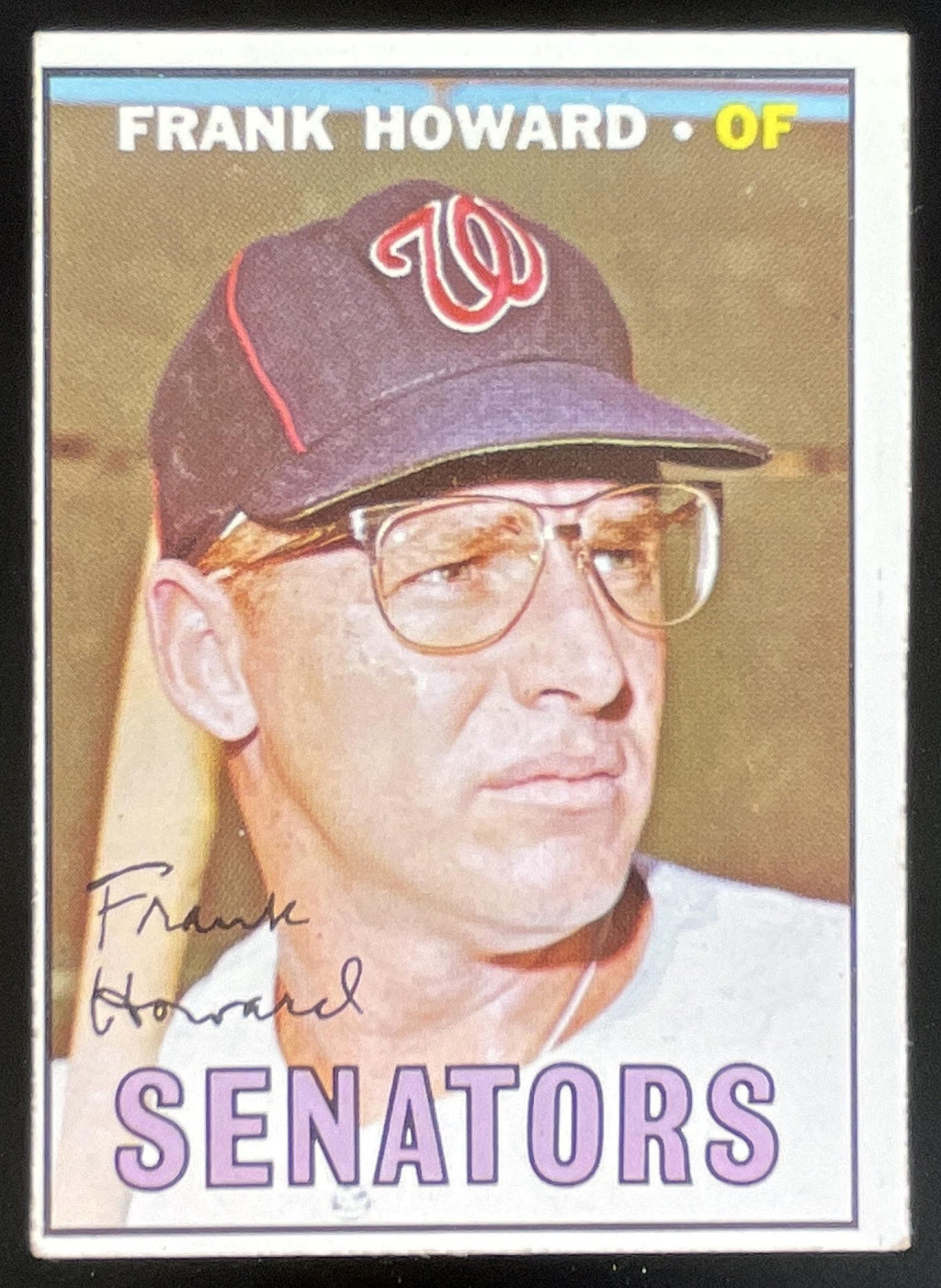 1967 Topps #255 Frank Howard product image 1, provided for visual reference and product detail review