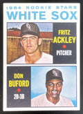 1964 Topps #368 White Sox 1964 Rookie Stars Fritz Ackley Don Buford RC product image 1, provided for visual reference and