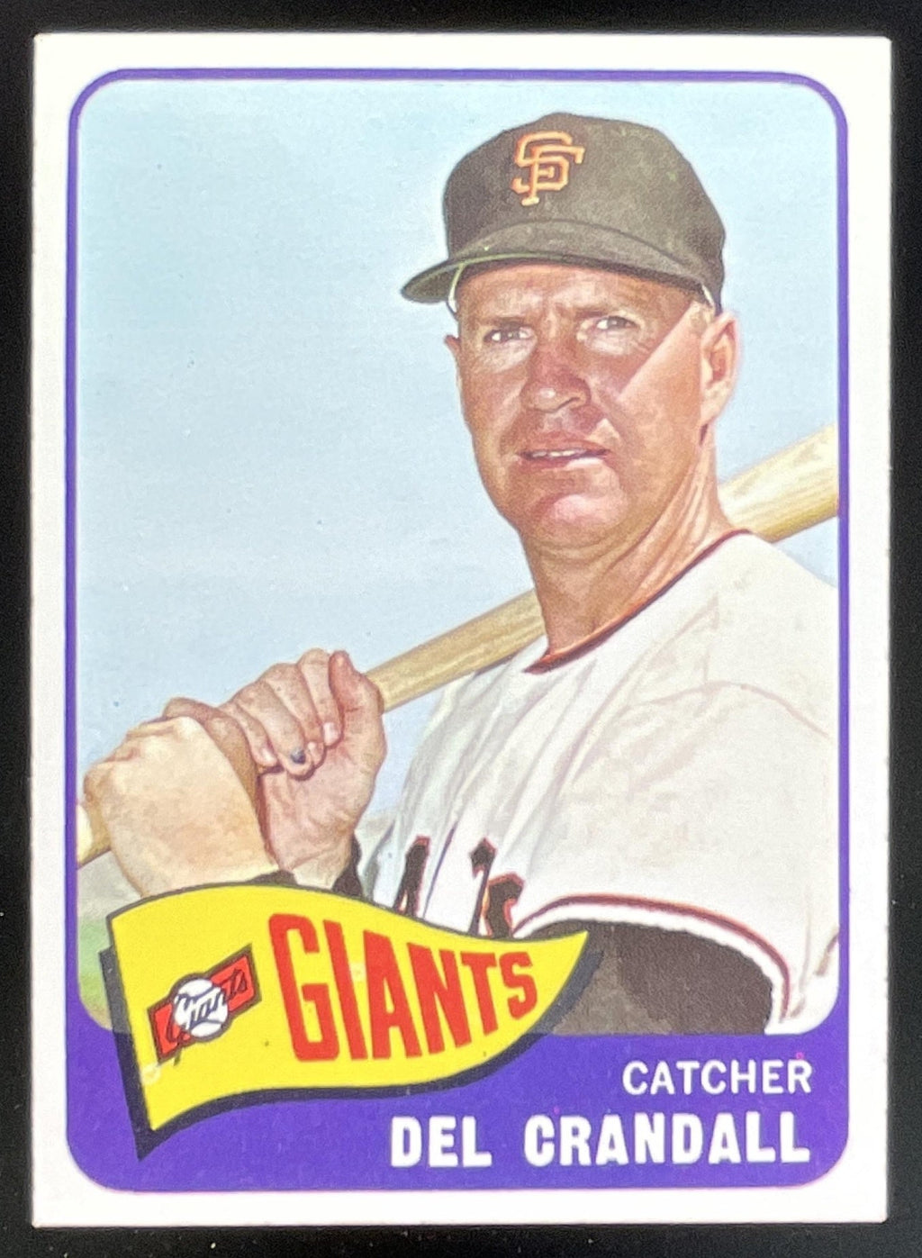 1965 Topps #68 Del Crandall product image 1, provided for visual reference and product detail review