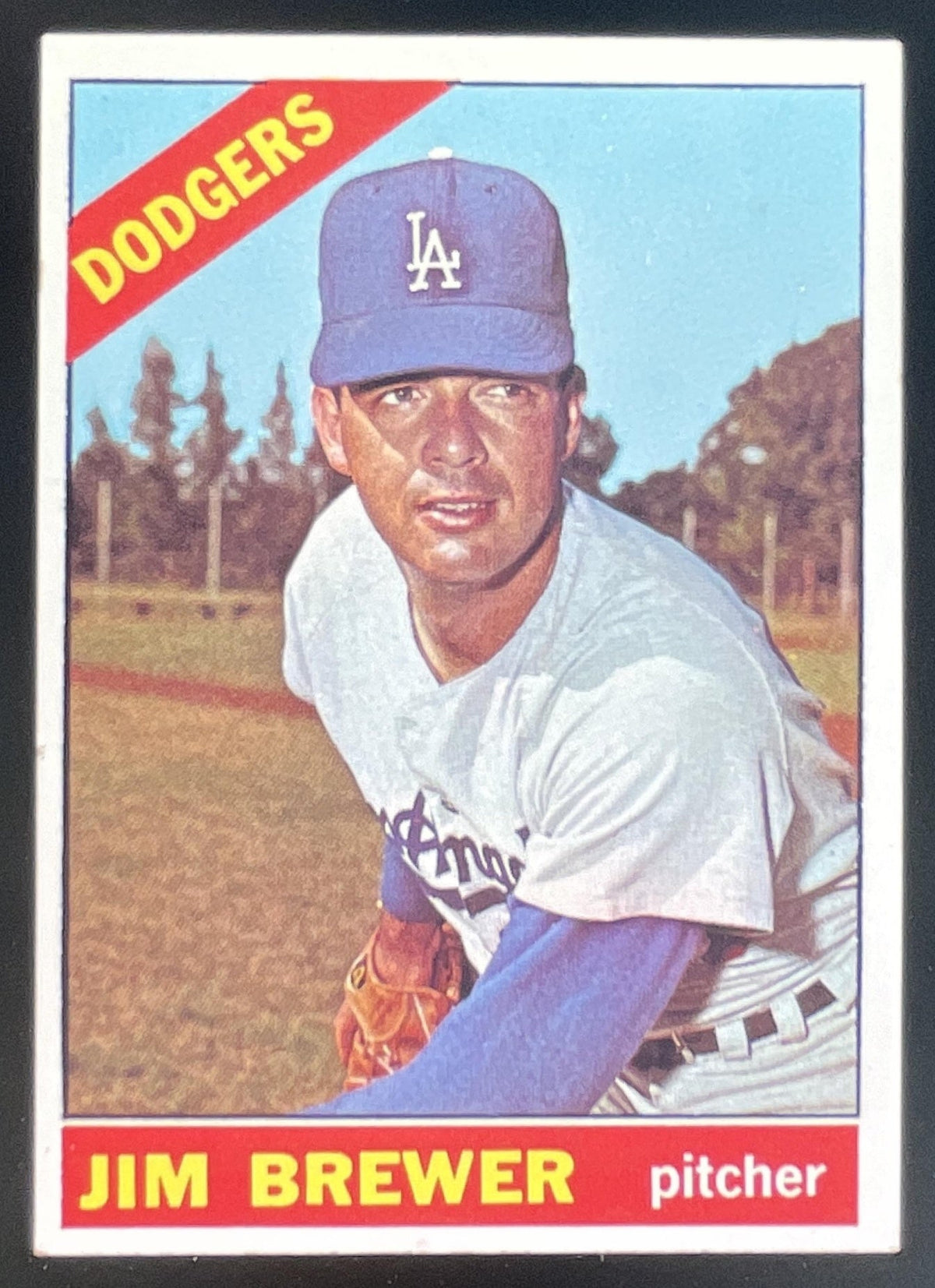 1966 Topps #158 Jim Brewer product image 1, provided for visual reference and product detail review
