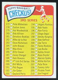 1965 Topps #189 3rd Series Checklist: 177-264 product image 1, provided for visual reference and product detail review