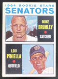 1964 Topps #167 Senators 1964 Rookie Stars Mike Brumley Lou Piniella RC product image 1, provided for visual reference and