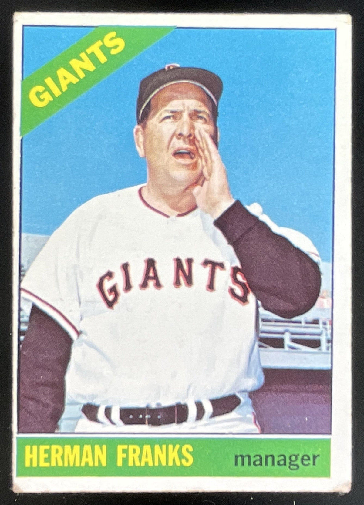 1966 Topps #537 Herman Franks product image 1, provided for visual reference and product detail review