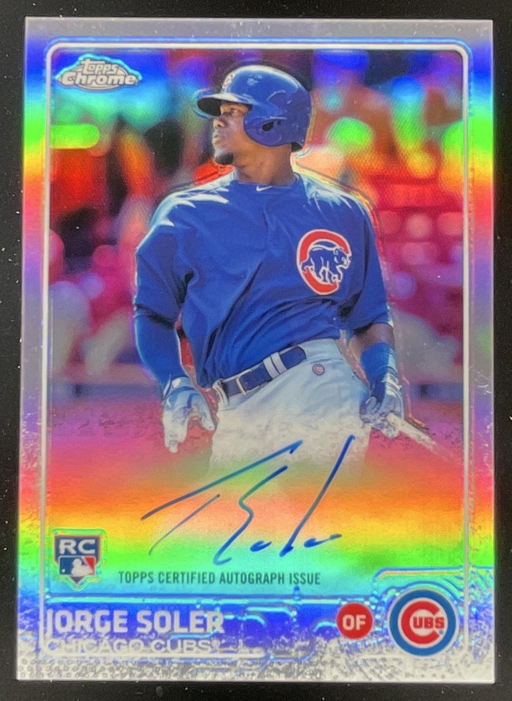 2015 Topps Chrome Autographed Rookies Refractor #AR-JS Jorge Soler RC Auto /499 product image 1, provided for visual