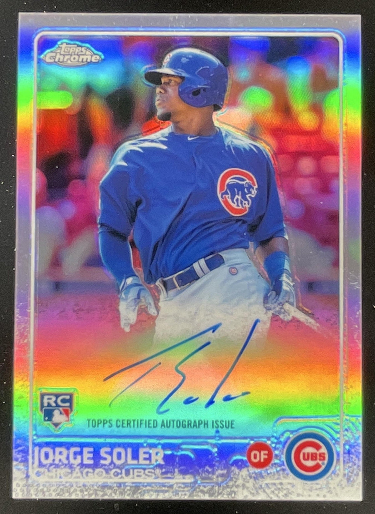 2015 Topps Chrome Autographed Rookies Refractor #AR-JS Jorge Soler RC Auto /499 product image 1, provided for visual