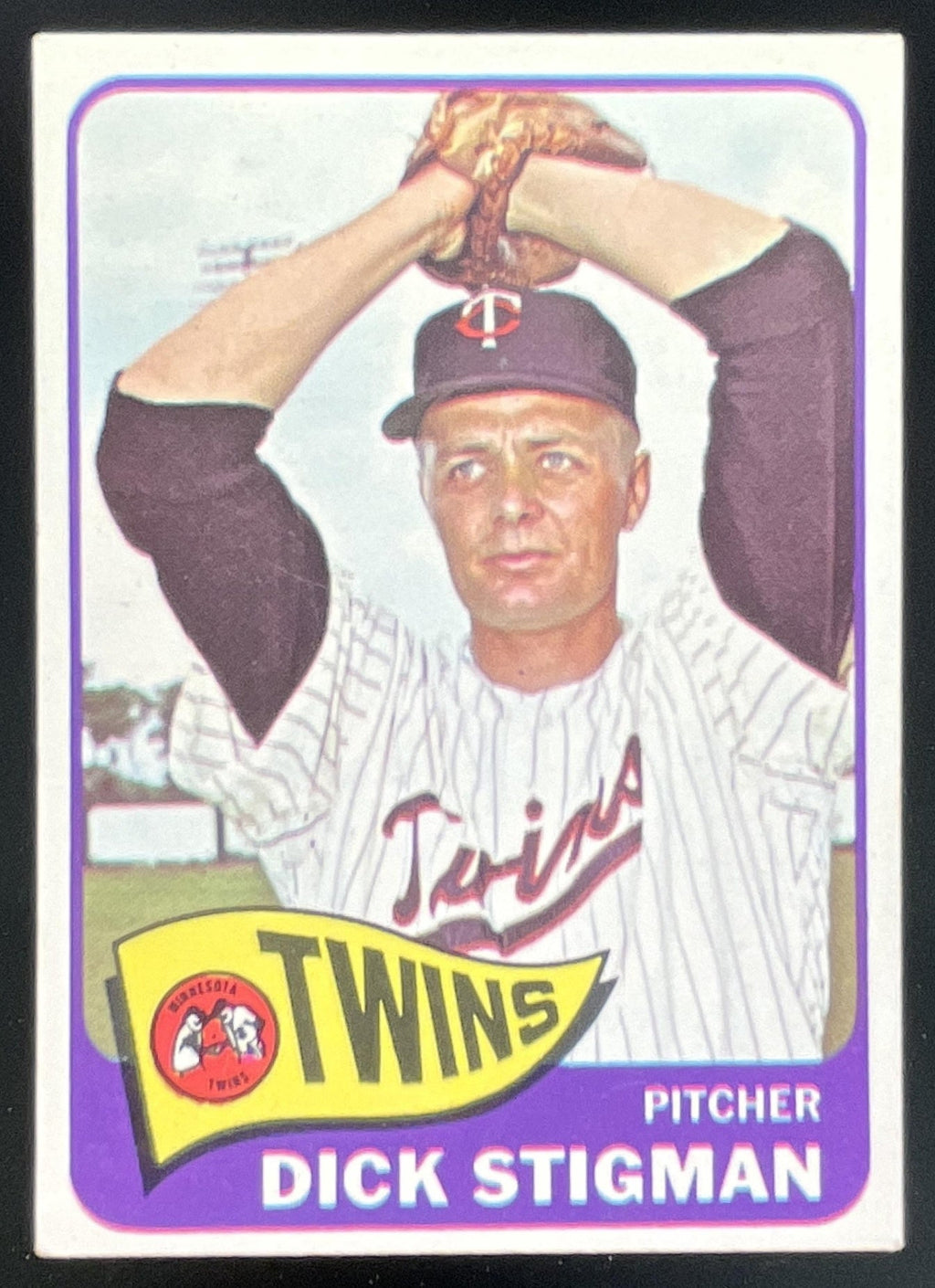 1965 Topps #548 Dick Stigman product image 1, provided for visual reference and product detail review