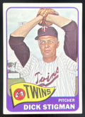 1965 Topps #548 Dick Stigman product image 1, provided for visual reference and product detail review