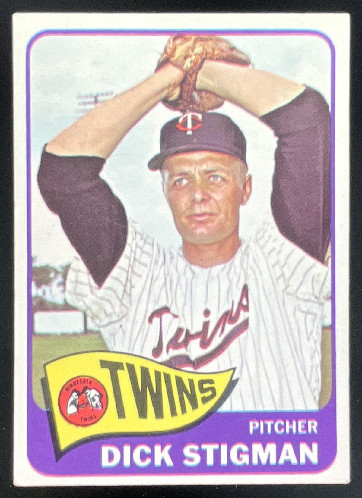 1965 Topps #548 Dick Stigman product image 1, provided for visual reference and product detail review