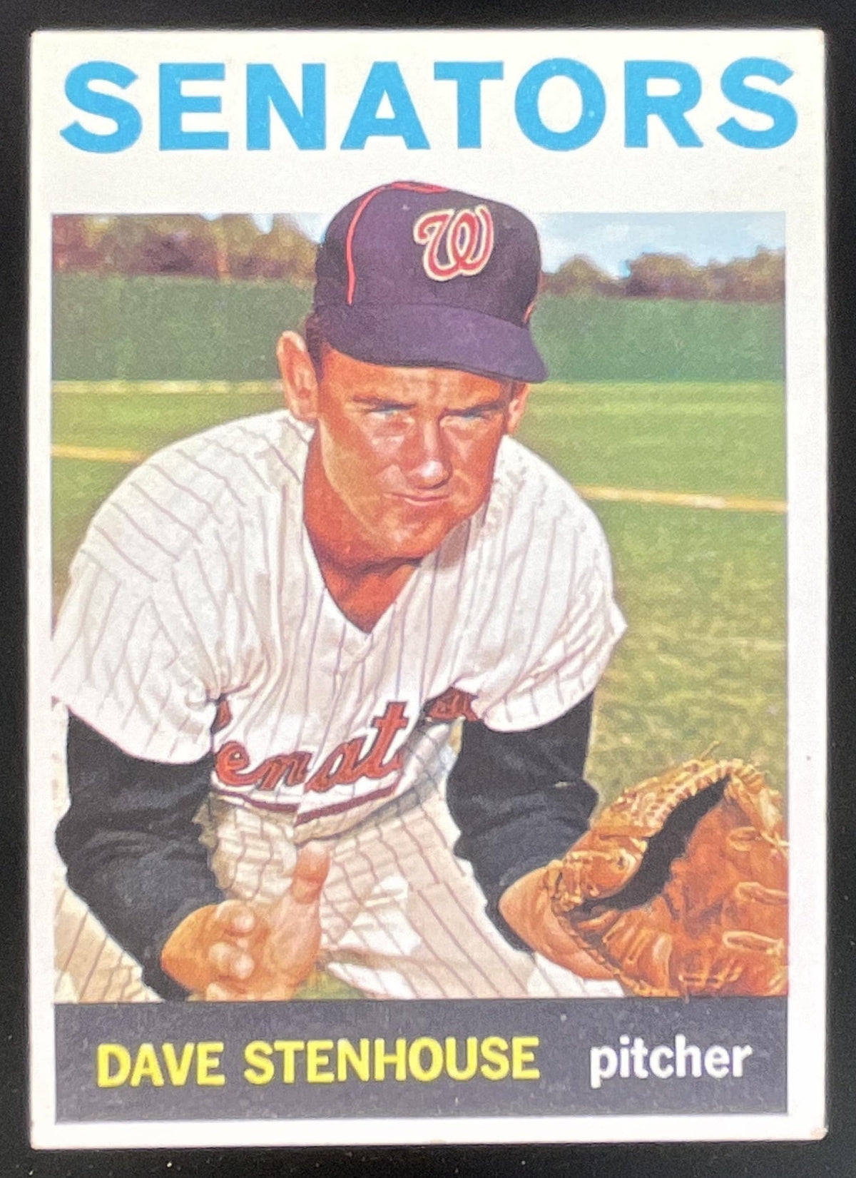 1964 Topps #498 Dave Stenhouse product image 1, provided for visual reference and product detail review