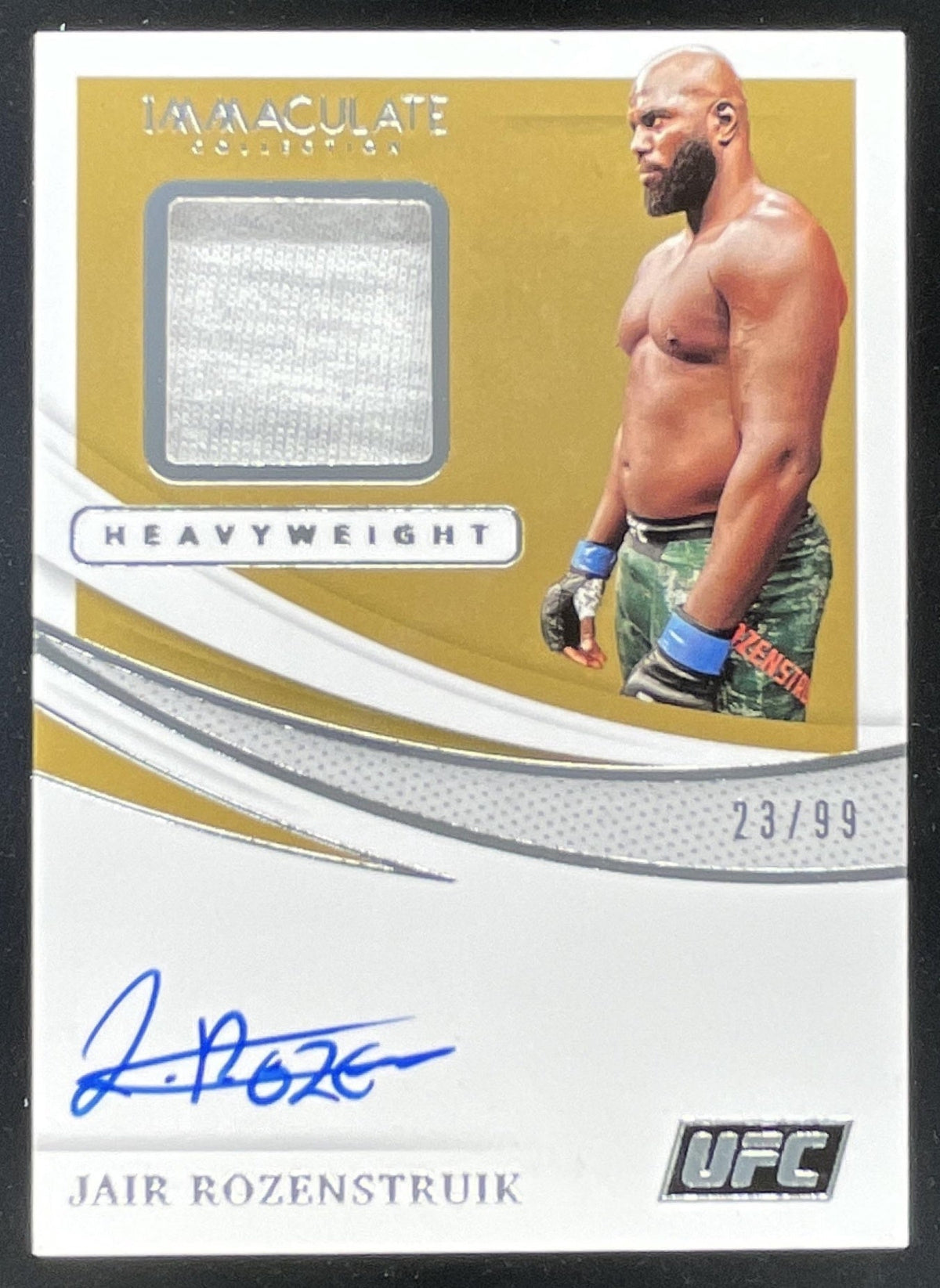 2021 Immaculate Collection UFC Memorabilia #MA-JRZ Jair Rozenstruik Auto /99 product image 1, provided for visual reference