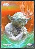 2025 Topps Chrome Star Wars Rebel Orange Refractor #197 Yoda /25 product image 1, provided for visual reference and product