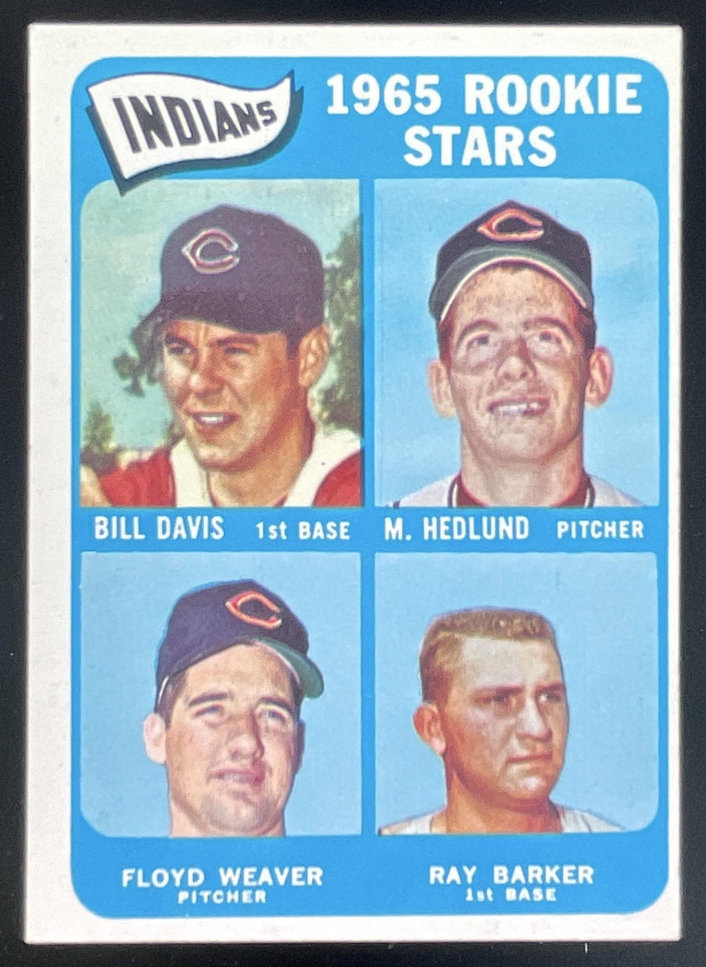 1965 Topps #546 Indians Bill Davis Mike Hedlund Floyd Weaver Ray Barker RS, RC product image 1, provided for visual