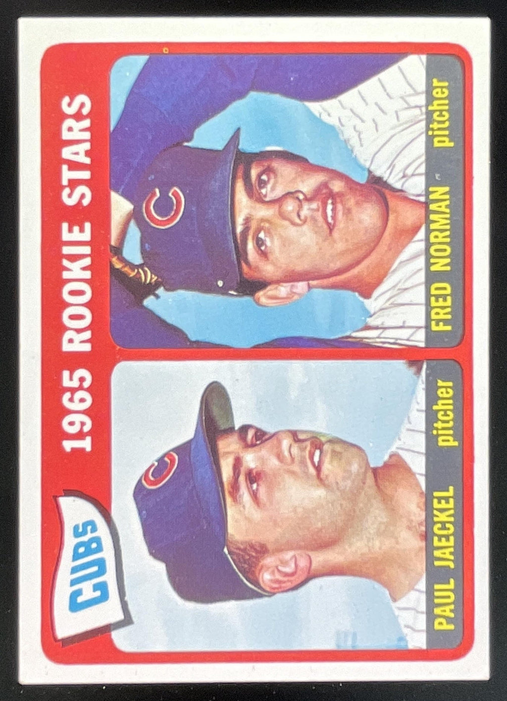 1965 Topps #386 Cubs Rookies Stars Paul Jaeckel Fred Norman RC product image 1, provided for visual reference and product