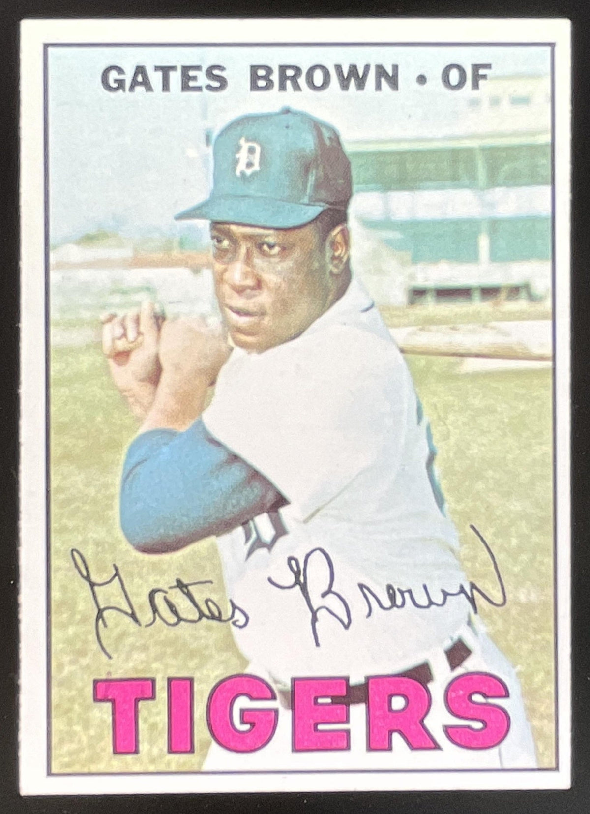 1967 Topps #134 Gates Brown product image 1, provided for visual reference and product detail review