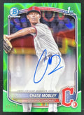 2025 Bowman Chrome Prospect Green Lava #CPA-CMY Chase Mobley RC Auto /99 product image 1, provided for visual reference and