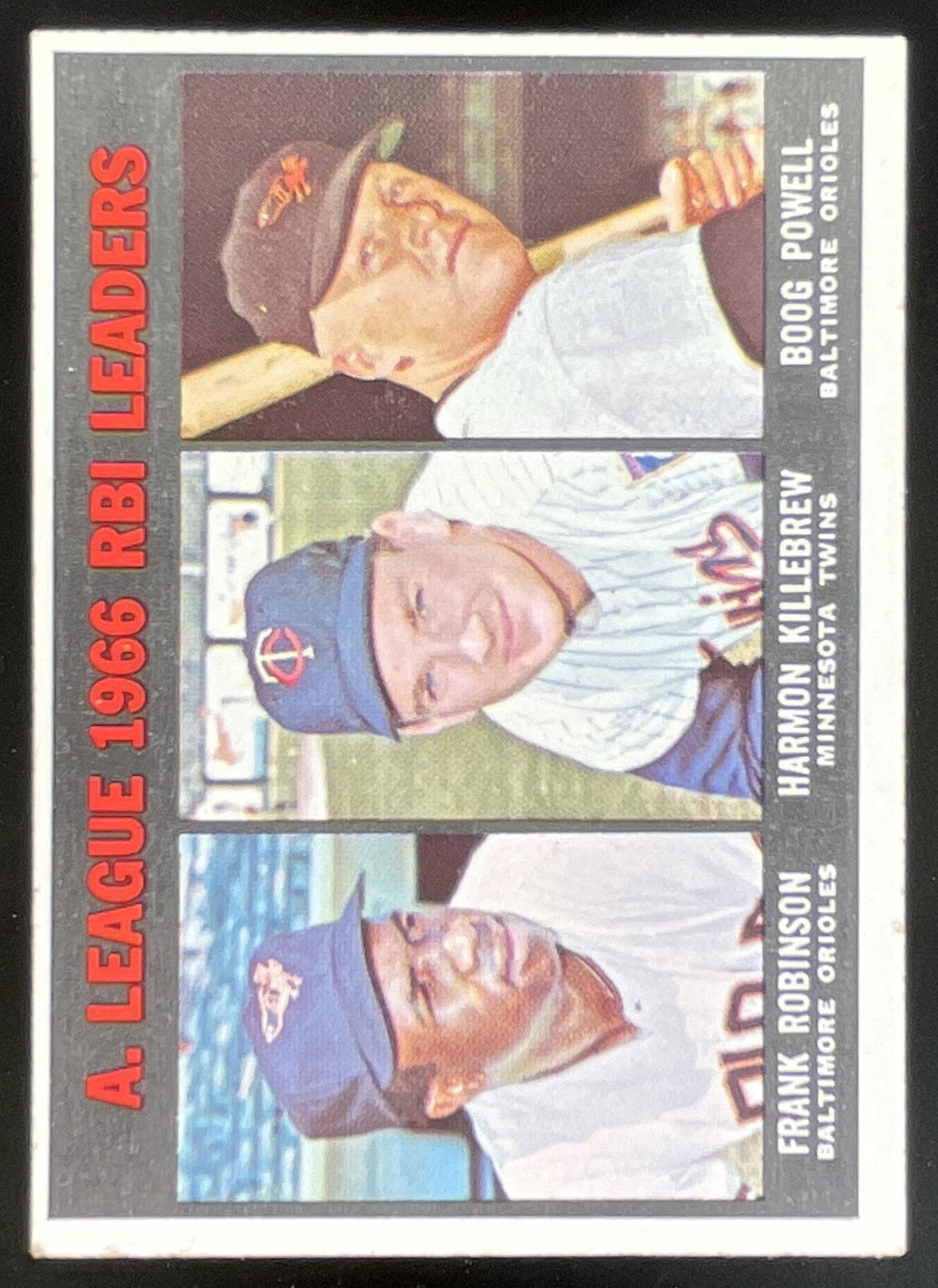 1967 Topps #241 American League Frank Robinson Harmon Killebrew Boog Powell product image 1, provided for visual reference