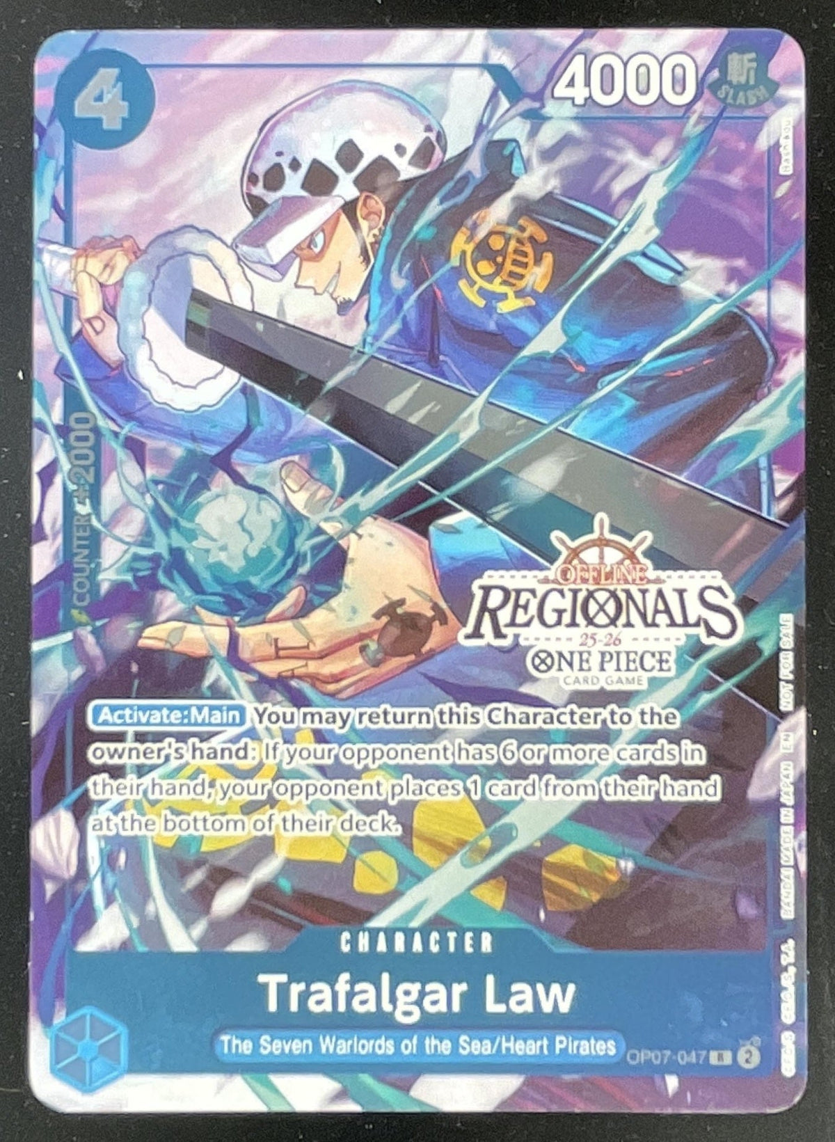 2024 One Piece 500 Years in the Future Alternate Art #OP07-047 Trafalgar Law product image 1, provided for visual reference