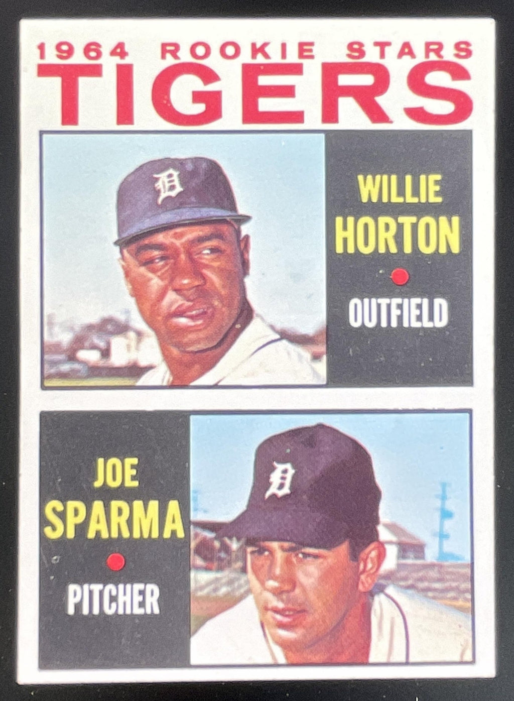 1964 Topps #512 Tigers 1964 Rookie Stars Willie Horton Joe Sparma RC product image 1, provided for visual reference and