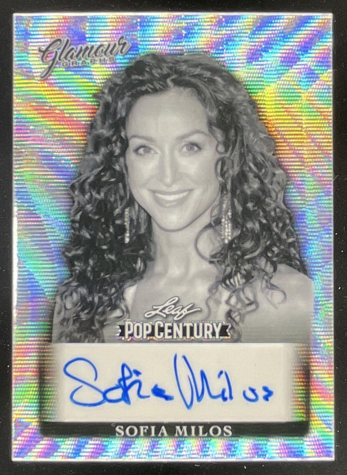 2022 Leaf Metal Pop Century Glamour Graphs Crystal Silver Sofia Milos Auto /50 product image 1, provided for visual