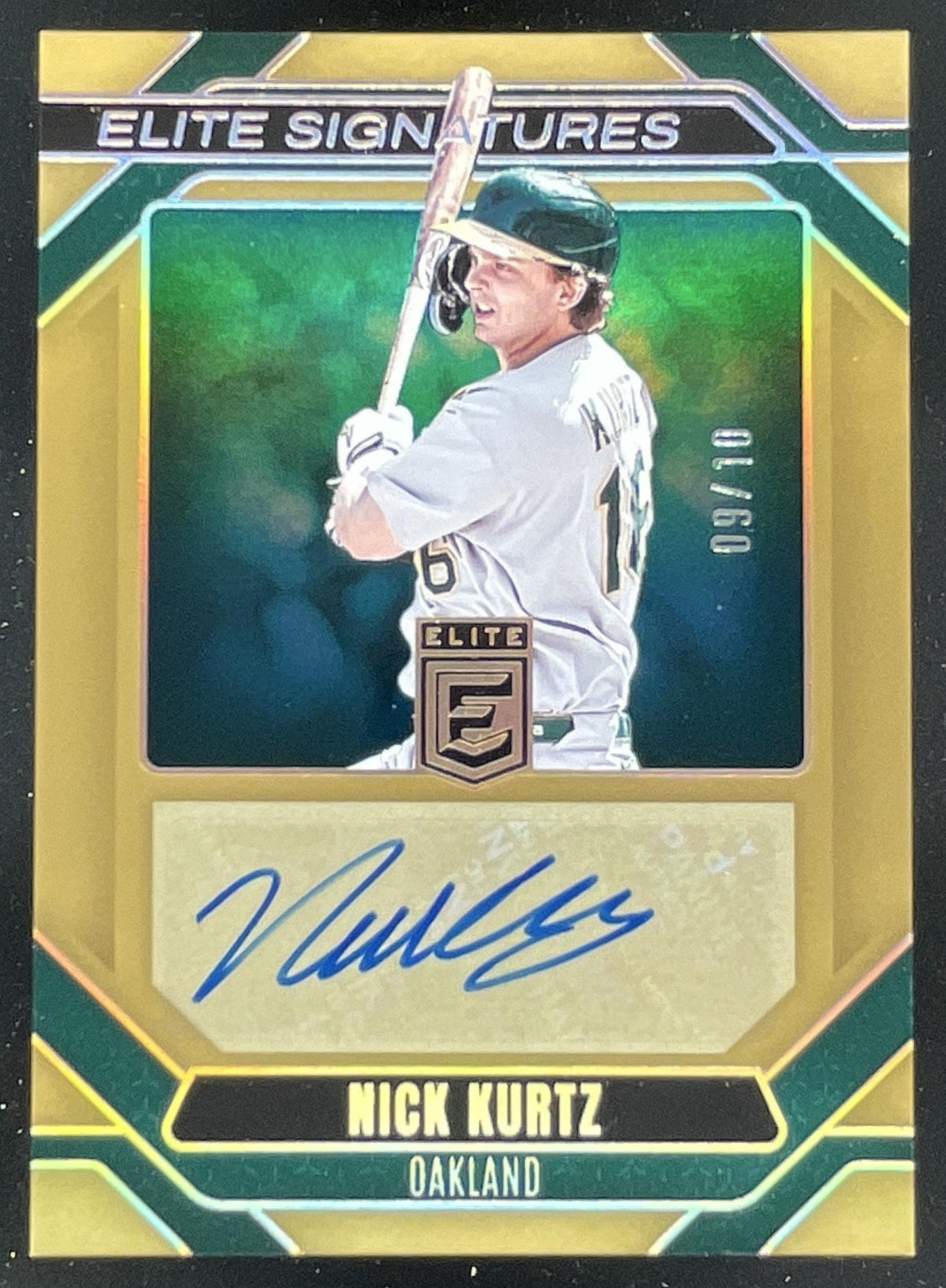 2026 Panini Donruss Elite Signatures Auto Gold #ES-NK Nick Kurtz Auto /10 product image 1, provided for visual reference and