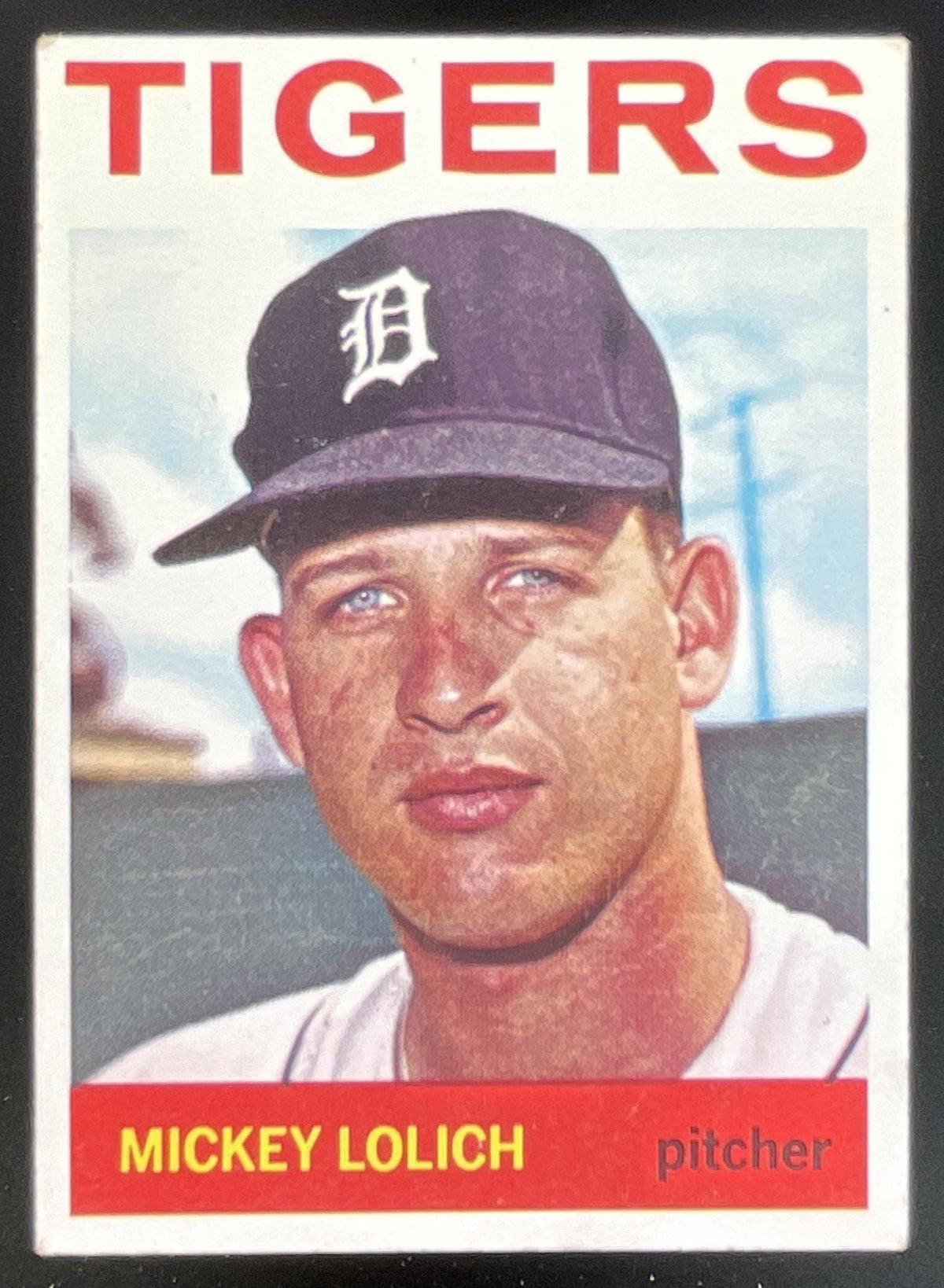 1964 Topps #128 Mickey Lolich RC product image 1, provided for visual reference and product detail review