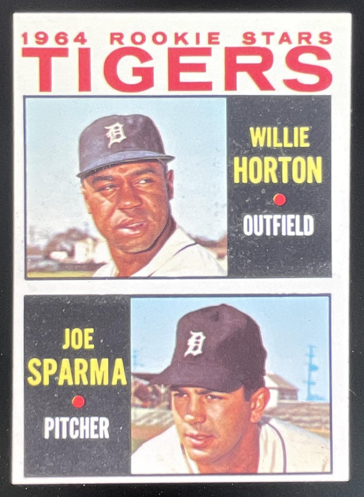 1964 Topps #512 Tigers 1964 Rookie Stars Willie Horton Joe Sparma RC product image 1, provided for visual reference and