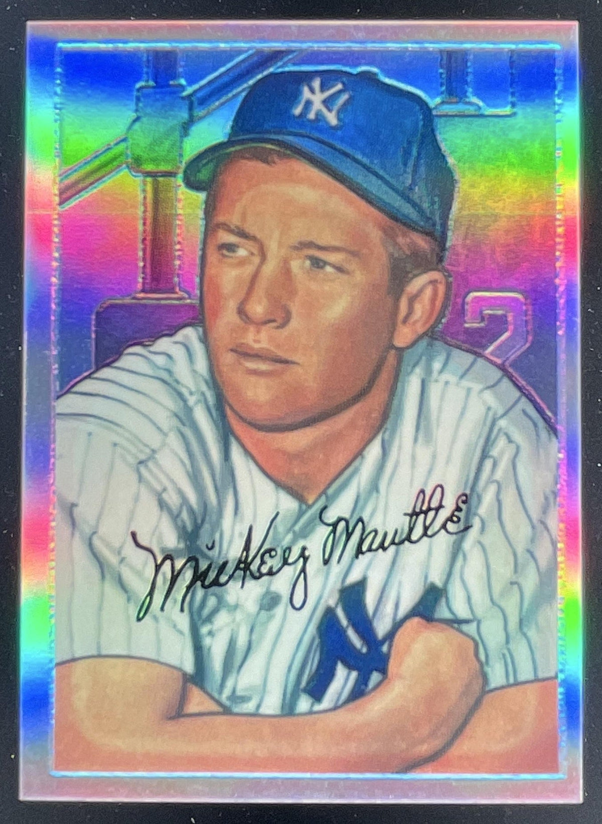 1996 Bowman's Best Mickey Mantle Commemorative Reprint Finest #20 Mickey Mantle product image 1, provided for visual
