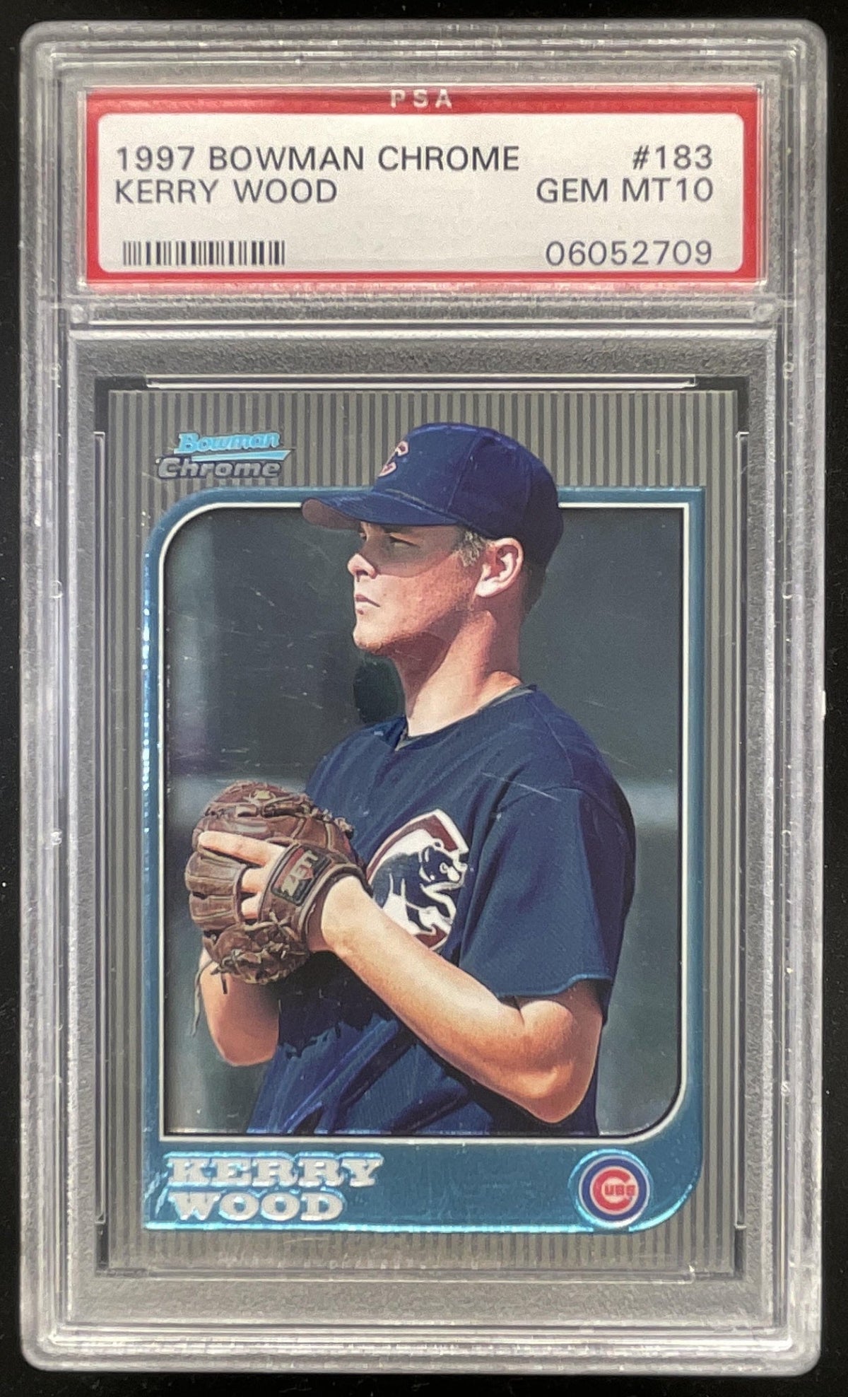 1997 Bowman Chrome #183 Kerry Wood RC product image 1, provided for visual reference and product detail review