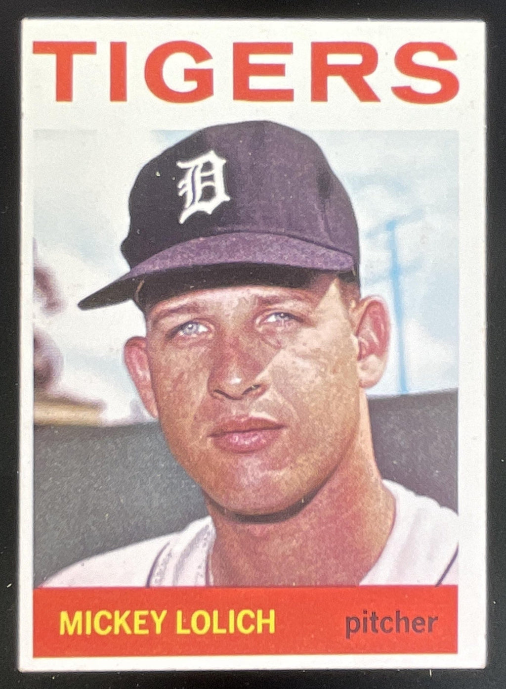 1964 Topps #128 Mickey Lolich RC product image 1, provided for visual reference and product detail review