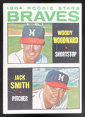 1964 Topps #378 Braves 1964 Rookie Stars Woody Woodward Jack Smith RC product image 1, provided for visual reference and