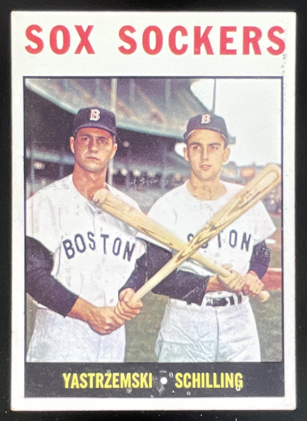 1964 Topps #182 Sox Sockers Carl Yastrzemski Chuck Schilling C product image 1, provided for visual reference and product