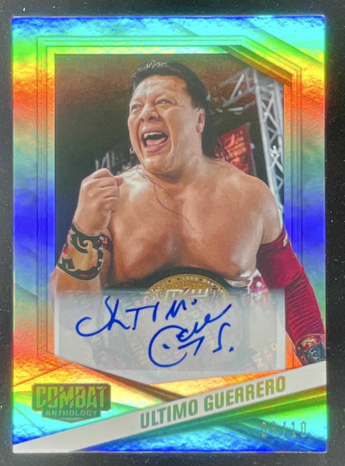 2025 Panini Combat Anthology Signatures Gold #64 Ultimo Guerrero Auto /10 product image 1, provided for visual reference and
