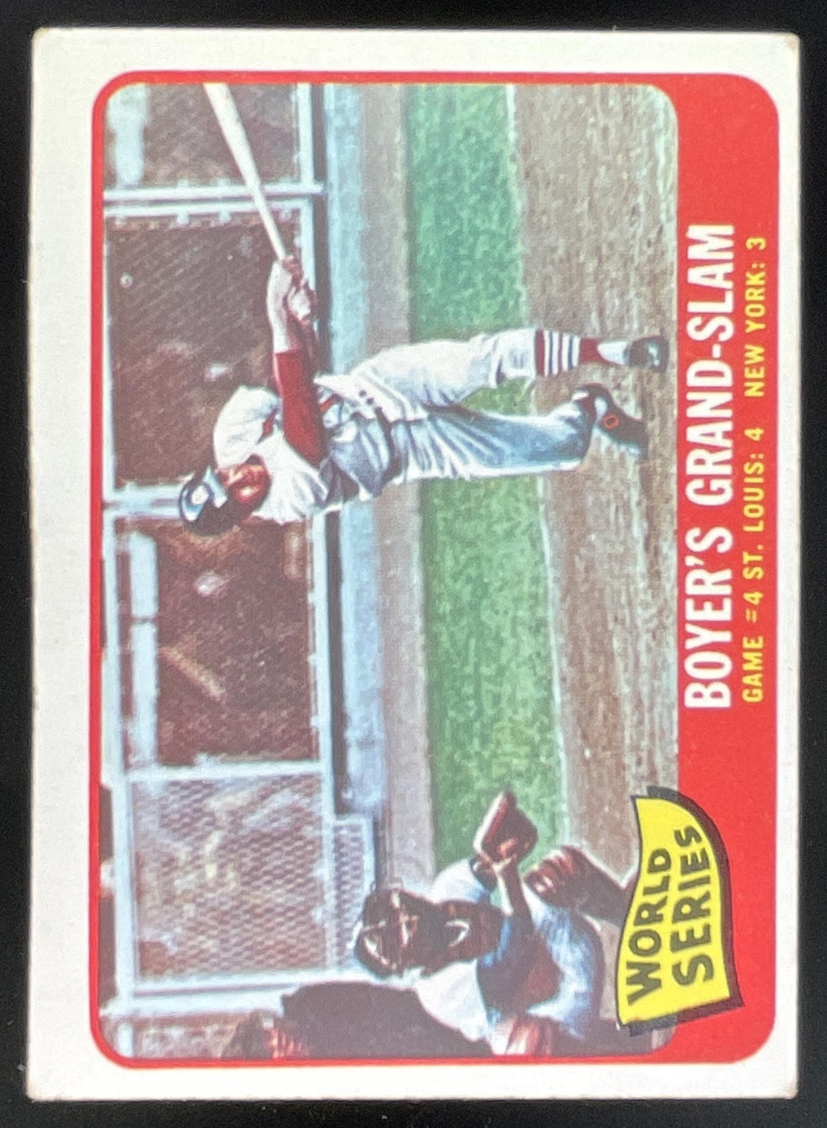 1965 Topps #135 World Series Game #4 - Boyer s Grand-Slam product image 1, provided for visual reference and product detail