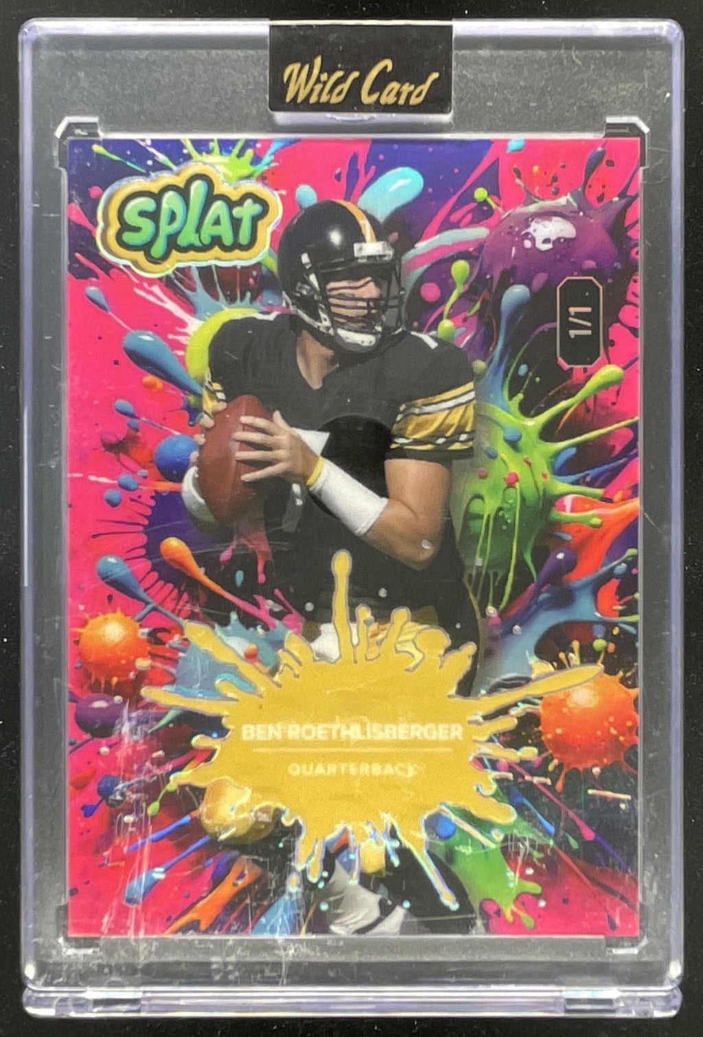 2025 Wild Card Splat #SBRBW02-BR Ben Roethlisberger product image 1, provided for visual reference and product detail review