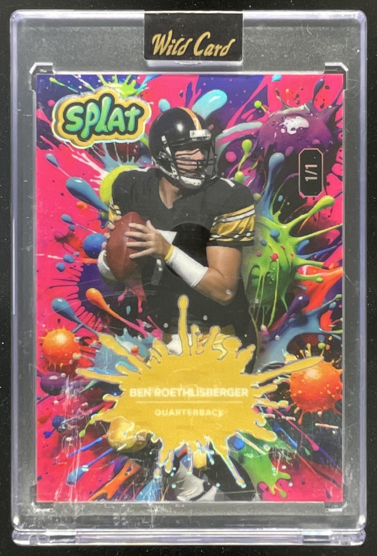 2025 Wild Card Splat #SBRBW02-BR Ben Roethlisberger product image 1, provided for visual reference and product detail review