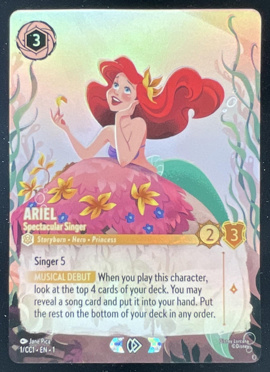 Disney Lorcana Ariel - Spectacular Singer - Disney Lorcana Promo Cards DLPC product image 1, provided for visual reference