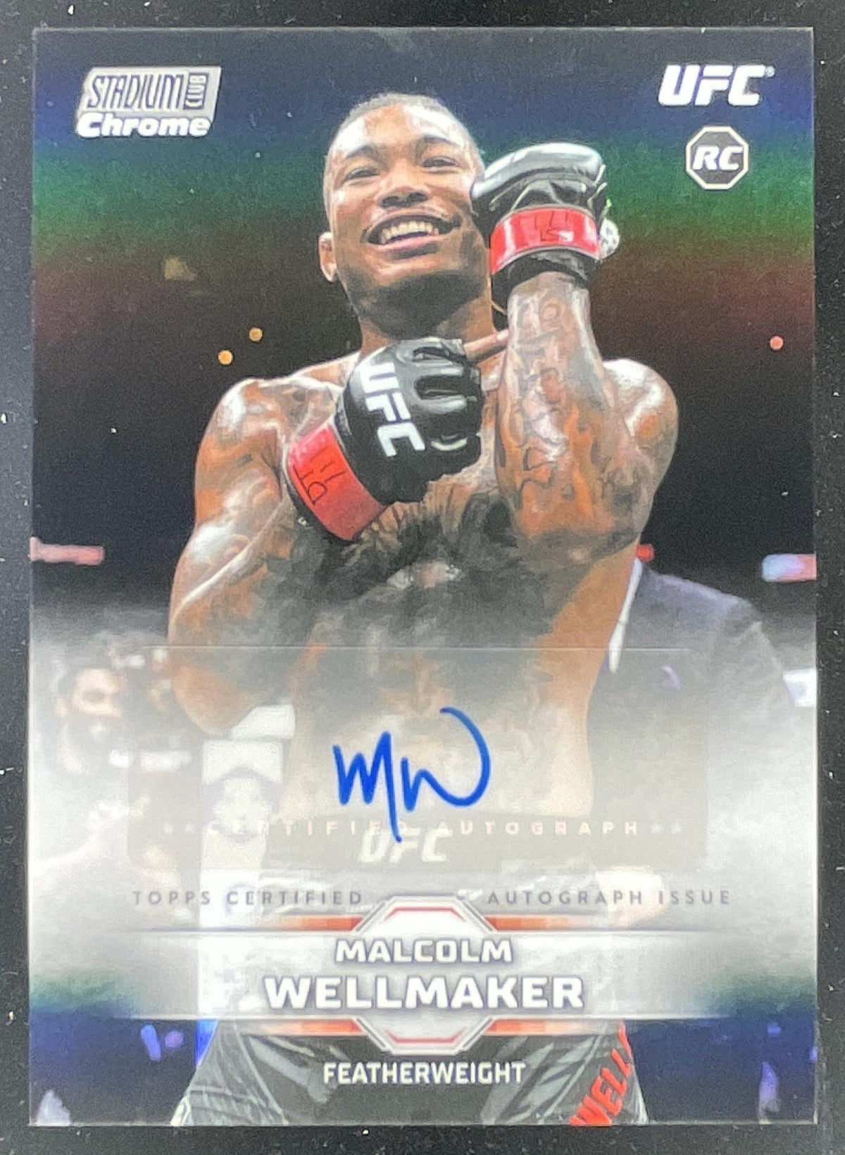 2026 Topps UFC Stadium Club Chrome Autographs #CAV-MWR Malcolm Wellmaker RC Auto product image 1, provided for visual
