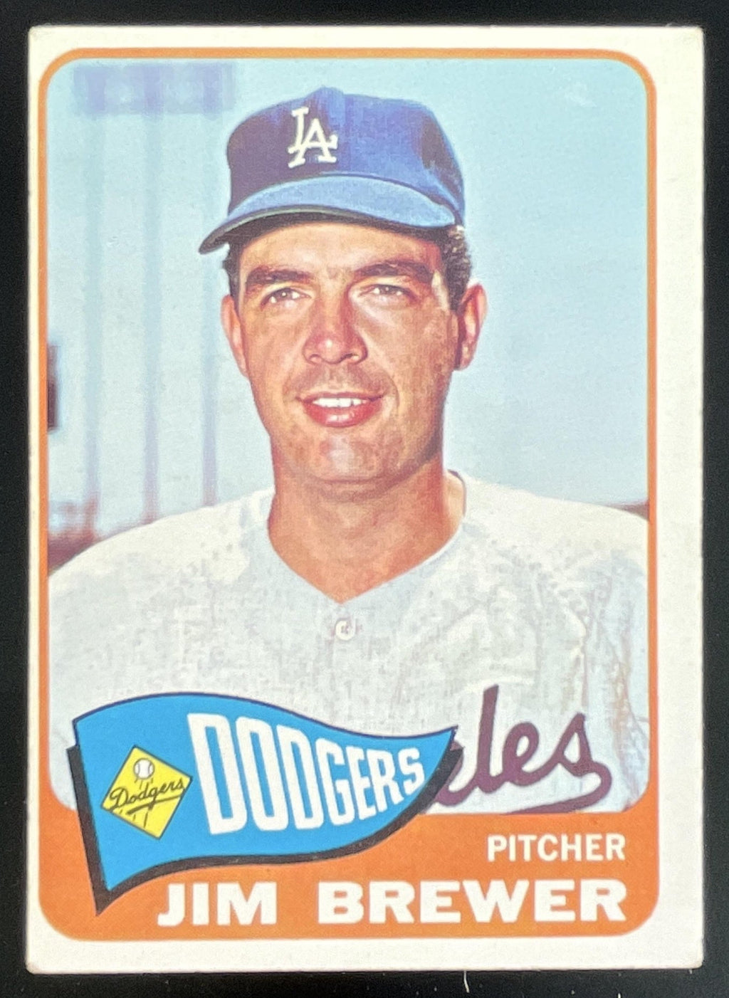 1965 Topps #416 Jim Brewer product image 1, provided for visual reference and product detail review