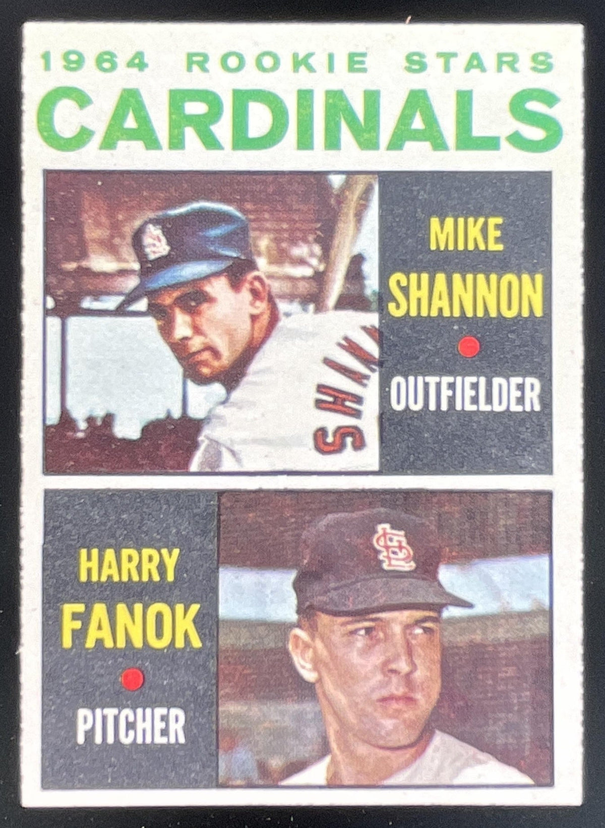1964 Topps #262 Cardinals 1964 Rookie Stars Mike Shannon Harry Fanok RC product image 1, provided for visual reference and