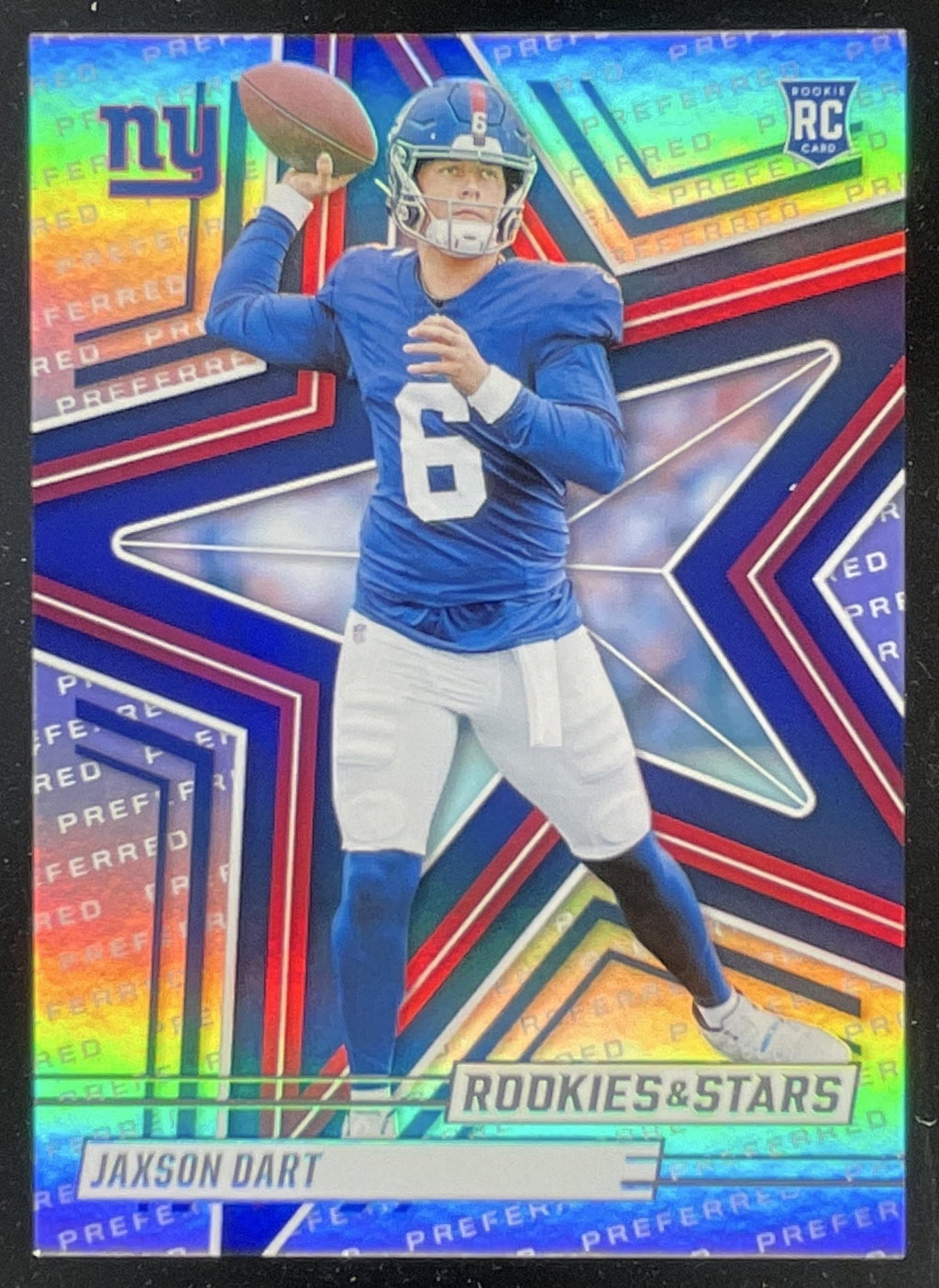 2025 Panini Rookies & Stars Rookies Preferred #137 Jaxson Dart RC product image 1, provided for visual reference and product