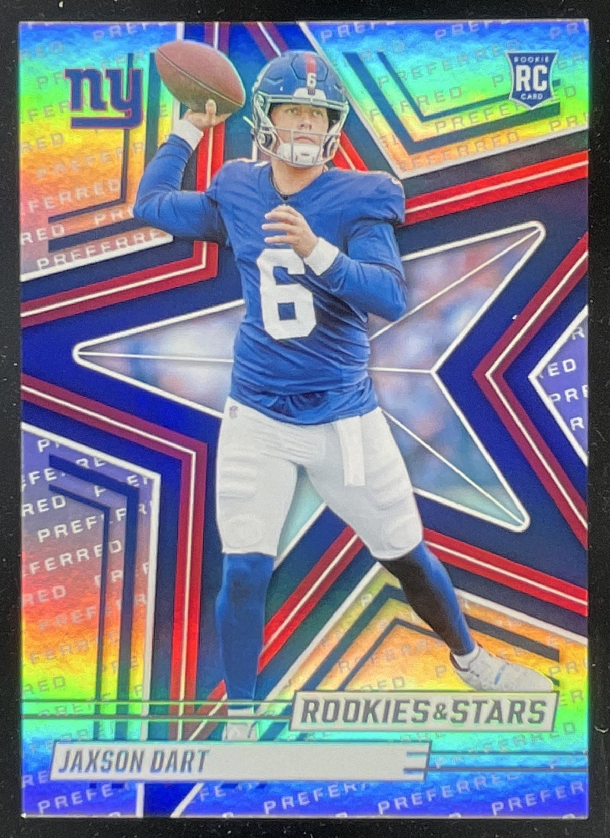 2025 Panini Rookies & Stars Rookies Preferred #137 Jaxson Dart RC product image 1, provided for visual reference and product