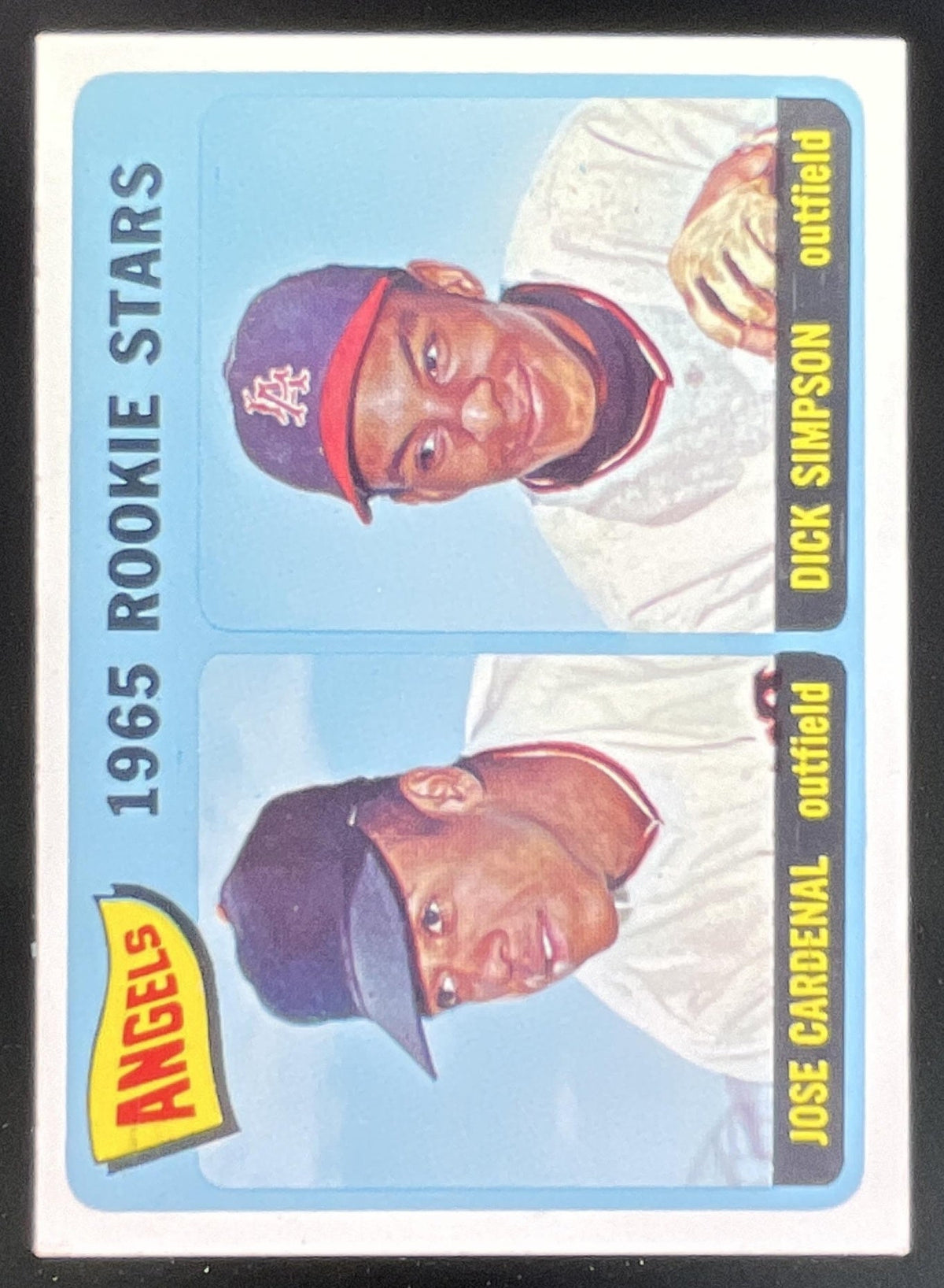 1965 Topps #374 Angels 1965 Rookie Stars Jose Cardenal Dick Simpson RS, RC product image 1, provided for visual reference