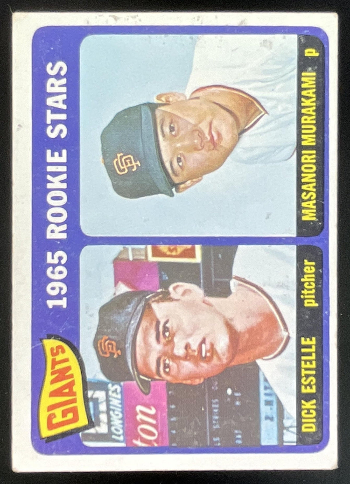1965 Topps #282 Giants 1965 Rookie Stars Dick Estelle Masanori Murakami RS, RC product image 1, provided for visual
